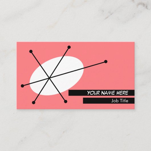 Dazzle Pink Visitenkarte schwarz (Vorderseite)