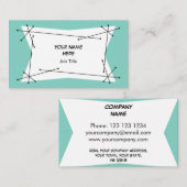 Dazzle Plaque Blue Visitenkarte (Vorne/Hinten)