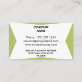 Dazzle Plaque Green Visitenkarte (Rückseite)