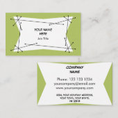 Dazzle Plaque Green Visitenkarte (Vorne/Hinten)