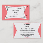 Dazzle Plaque Pink Visitenkarte (Vorne/Hinten)