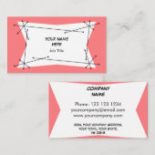 Dazzle Plaque Pink Visitenkarte (Vorne/Hinten)