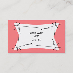 Dazzle Plaque Pink Visitenkarte