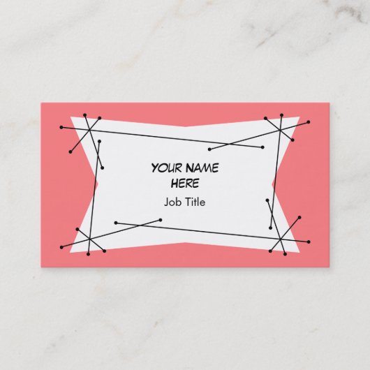 Dazzle Plaque Pink Visitenkarte (Vorderseite)