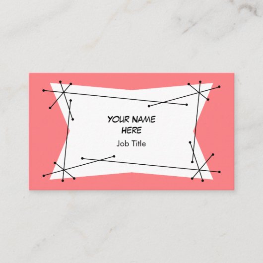 Dazzle Plaque Pink Visitenkarte (Vorderseite)