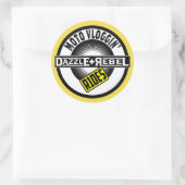 Dazzle Rebel Rides Sticker (Tasche)