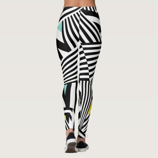 Dazzle Sazzle Leggings Black/White Colour Touch (Rückseite)