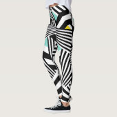Dazzle Sazzle Leggings Black/White Colour Touch (Links)