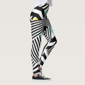 Dazzle Sazzle Leggings Black/White Colour Touch (Rechts)