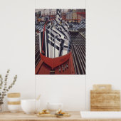 Dazzle-Schiffe in Drydock-Plakat 24"x31" Poster (Küche)
