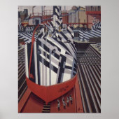 Dazzle-Schiffe in Drydock-Plakat 24"x31" Poster (Vorne)