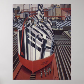 Dazzle-Schiffe in Drydock-Plakat 24"x31" Poster