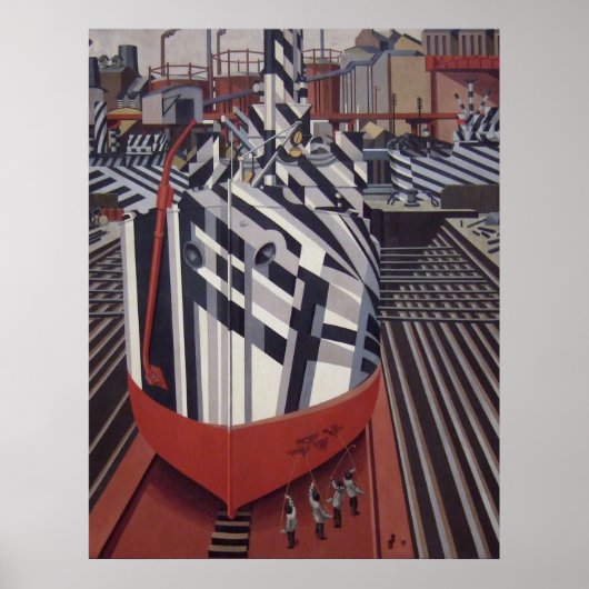 Dazzle-Schiffe in Drydock-Plakat 24"x31" Poster (Vorne)