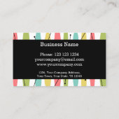 Dazzle Strip Visitenkarte schwarz (Rückseite)