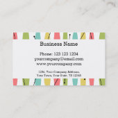 Dazzle Strip Visitenkarte weiß (Rückseite)