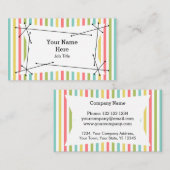 Dazzle Stripe Classic Plaque Visitenkarte (Vorne/Hinten)