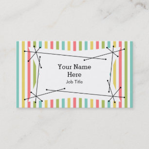 Dazzle Stripe Classic Plaque Visitenkarte