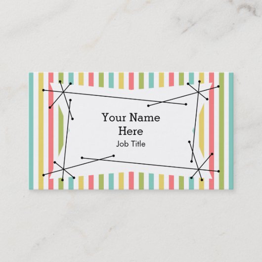 Dazzle Stripe Classic Plaque Visitenkarte (Vorderseite)