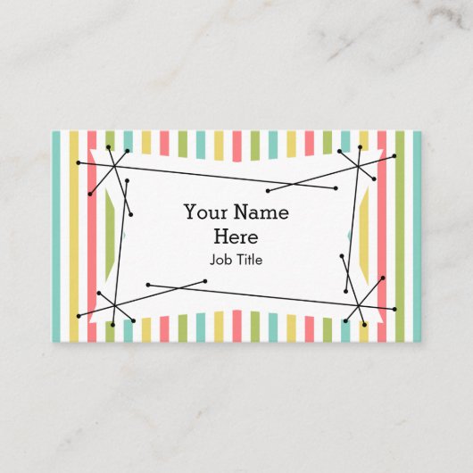 Dazzle Stripe Classic Plaque Visitenkarte (Vorderseite)