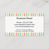 Dazzle Stripe Classic Visitenkarte weiß (Rückseite)