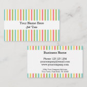 Dazzle Stripe Classic Visitenkarte weiß (Vorne/Hinten)