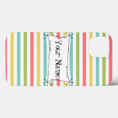 Dazzle Stripe Klassischer Name iPad Mini Vertikal Case-Mate iPhone Hülle (Rückseite (Horizontal))