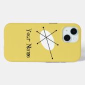 Dazzle Yellow 'Name' iPhone Gehäuse vertikal Case-Mate iPhone Hülle (Rückseite (Horizontal))