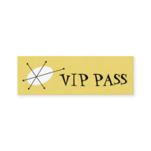 Dazzle Yellow 'VIP PASS' Visitenkartenmagazin