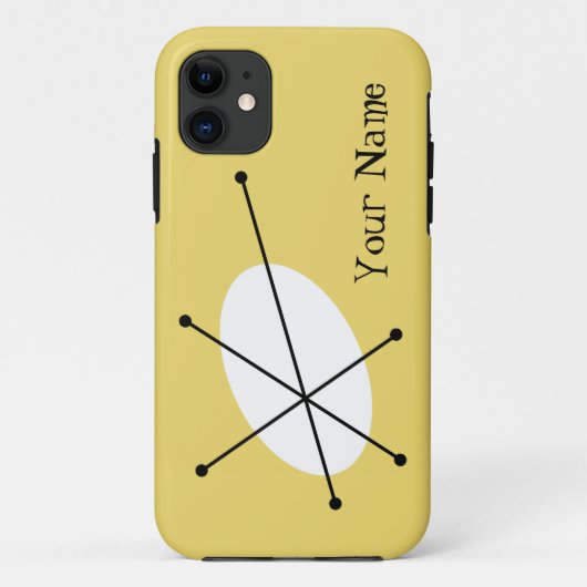 Dazzle Yellow "Your Name" iPhone Gehäuse Case-Mate iPhone Hülle (Rückseite)