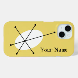 Dazzle Yellow "Your Name" iPhone Gehäuse 15 Hülle