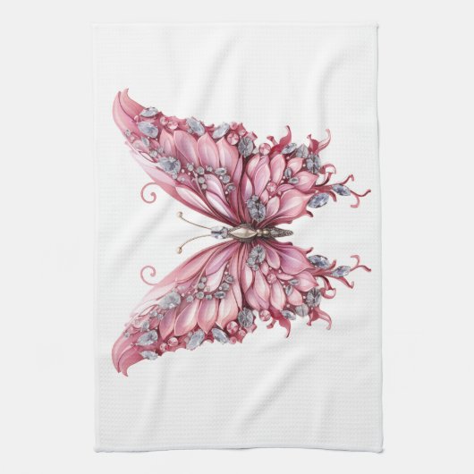 Dazzled Butterfly Geschirrtuch (Vertikal)