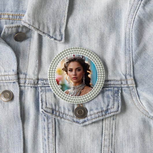 Dazzled Dreams Pageant Button Photo Pin (Beispiel)