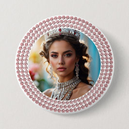 Dazzled Dreams Pageant Button Photo Pin
