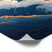 Dazzling 2D Vector Semi-Realism Wallpaper in Pop A Poster (Ecke)