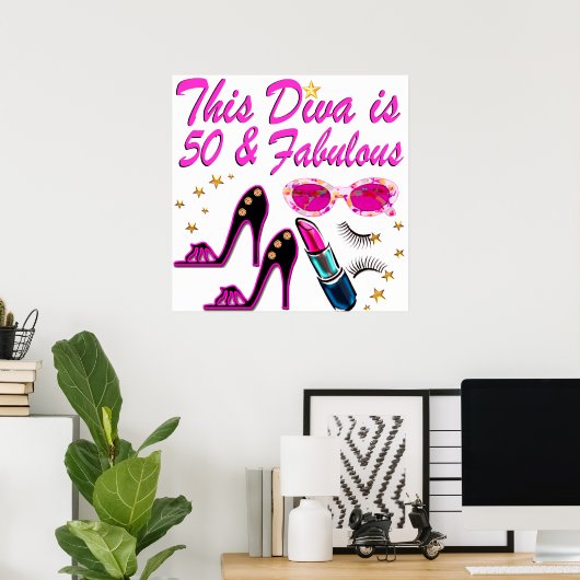 DAZZLING 50. DIVA POSTER (Heimbüro)