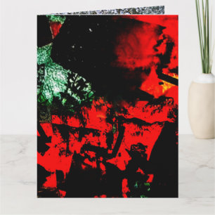 Dazzling abstrakt geklappte Grußkarte, orange rosi Karte