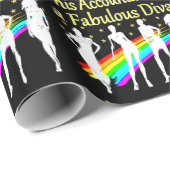 DAZZLING ACCOUNTANT DIVA DESIGN GESCHENKPAPIER (Rolleneckpunkt)