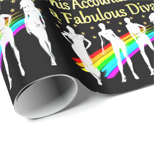 DAZZLING ACCOUNTANT DIVA DESIGN GESCHENKPAPIER (Rolleneckpunkt)