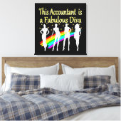DAZZLING ACCOUNTANT DIVA DESIGN LEINWANDDRUCK (Insitu (Schlafzimmer))