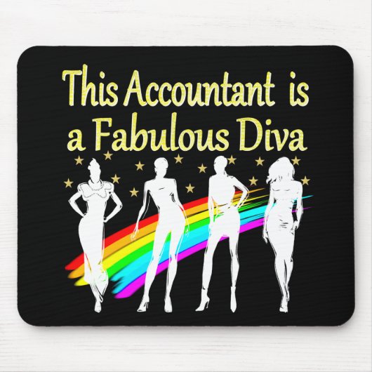 DAZZLING ACCOUNTANT DIVA DESIGN MOUSEPAD (Vorne)