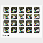 DAZZLING ACCOUNTANT DIVA DESIGN QUADRATISCHER AUFKLEBER (Blatt)