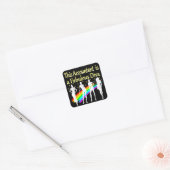 DAZZLING ACCOUNTANT DIVA DESIGN QUADRATISCHER AUFKLEBER (Umschlag)