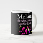DAZZLING ADMIN ASST PERSONALISIERTE MUG Jumbo-Tasse (Vorderseite Rechts)