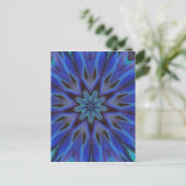 Dazzling Blue Abalone Mutter von Pearl Mandala Postkarte (Stehend Vorderseite)
