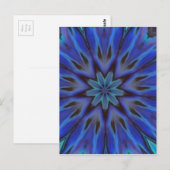Dazzling Blue Abalone Mutter von Pearl Mandala Postkarte (Vorne/Hinten)