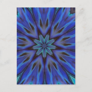 Dazzling Blue Abalone Mutter von Pearl Mandala Postkarte