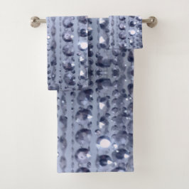 Dazzling Blue Beads Badhandtuch Set