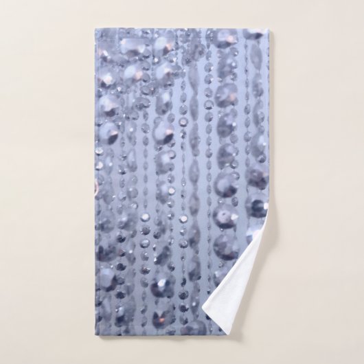 Dazzling Blue Beads Badhandtuch Set (Handtuch)