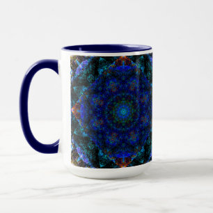 Dazzling Blue Bohemisch Kaleidoscope Tasse