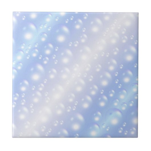 Dazzling Blue Bubble Keramik Tile Fliese (Vorderseite)